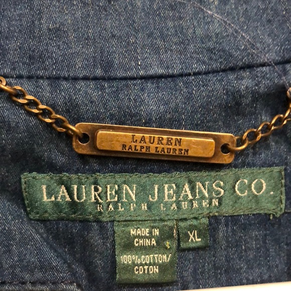 Ralph Lauren Jackets & Blazers - BNWT Lauren Jeans Co Water Mill jean double breasted jacket XL metal buttons